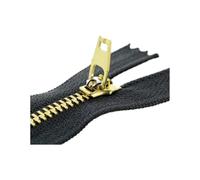 Hdhfjks Fermetures à glissière en métal à Verrouillage Automatique, 10/13/15/18/20 cm, 5 pièces, 3#, pour Couture de vêtements, Laiton,13 cm