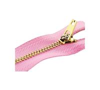 Hdhfjks Fermetures à glissière en métal à Verrouillage Automatique, 10/13/15/18/20 cm, 5 pièces, 3#, pour Couture de vêtements, Laiton,Rose,13 cm