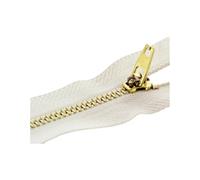 Hdhfjks Fermetures à glissière en métal à Verrouillage Automatique, 10/13/15/18/20 cm, 5 pièces, 3#, pour Couture de vêtements, Laiton,15 cm