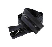 Hdhfjks Fermetures à glissière en résine à extrémité Ouverte de 70 à 150 cm, n° 8 et n° 15, adaptées aux Doudounes et Manteaux, Doubles curseurs