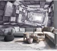 HDHGKYY 3D salon papier peint rétro extension espace tunnel vent industriel fond papier peint décoration de la maison peinture murale mur art wall sticker