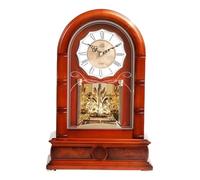 HDICUHNANU Bistro Horloge de Cheminée Horloge De Bureau Mécanique en Bois, À Pendule for, Maison, Étude, Hôtel Horloge à Poser