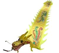 HDICUHNANU Costume de Danse Danse Lion en Plein Air Dragon Fitness Ruban Extra Long 3D Coloré Lavable avec Tête De Nouvel an Chinois(B,8m/314inch)