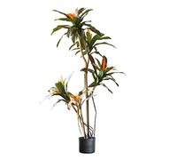 HDICUHNANU Fausse Verte Arbre Artificiel Plantes Artificielles Fer Rouge Bord Verdure À Grande Échelle Faux Arbres pour Salon Sol Intérieur Fake Trees(173cm)