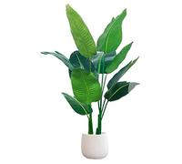 HDICUHNANU Fausse Verte Oiseau De Paradis Bananier Artificiel Accessoires Décoration La Maison Plantes Artificielles Décor Chambre Bonsaï Faux Fake Trees(120cm)