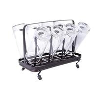 HDICUHNANU Petite Etagere Rangement de Cuisine Égouttoir à vaisselle avec poignée et bac eau Porte Tasse