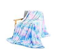 HDICUHNANU Plaid Chaud Couvertures molletonnées Douces Arc-en-Ciel colorées, couvertures décoratives drôles Mignonnes de lit Flanelle, pour Le Sofa Boutis(B,160 * 200cm)