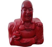 HDICUHNANU Statue de Bouddha en Méditation Thaïlande Le Bouddha Flip, Statue De Riant en Résine, Arrière Inattendu, Ornement du Majeur, Faite À La Main la Terrasse