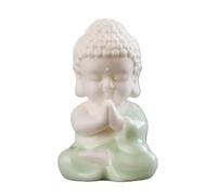 HDICUHNANU Statue de Bouddha en Méditation Thaïlande Statue De Bouddha Assis Mignon 4 Pouces, pour La Maison, Le Salon, Décoration Voiture la Terrasse(Grün)