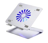 HDICUHNANU Ventilateur pc Portable, Silencieux Refroidisseur D'ordinateur Portable Coussin De Refroidissement en Alliage D'aluminium pour 12-17.3 Pouces Laptop Stand Compatible