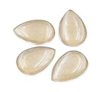HDJSDB Cabochon en verre transparent à dos plat, forme goutte d'eau, 10 x 14 mm, 13 x 18 mm, 18 x 25 mm, 20 x 30 mm, 8 pièces, bijoux DIY