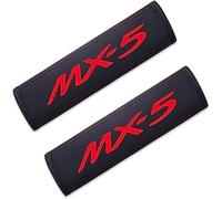 HDJYCZM Lot de 2 coussinets de ceinture de sécurité de voiture pour Mazda MX5, housse de ceinture de sécurité Accessoires confortables doux, rouge