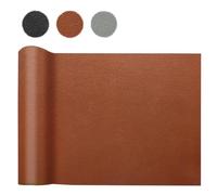 HDKAJL Simili Cuir au Metre 200 x 140cm, Impermeabilisant Simili Cuir à Grain Imitation Tissu au metre Déchirures Reparation Tissu Patch pour DIY Canapé Sièges de Voiture, Brun