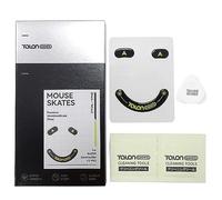 HDKEAN 1 lot d'autocollants en verre pour pieds de souris DeathAdder avec bords arrondis et incurvés