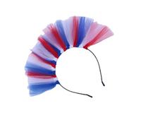 HDKEAN Bandeau de fête de l'indépendance pour la fête nationale, bandeau trois couleurs pour fête, carnaval, patriotique, bandeau en maille pour photographie