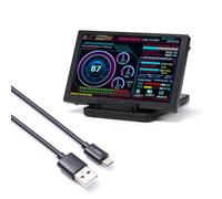 HDKEAN Écran de 5 pouces 800 x 480 TYPEC pour PC CPU Ordinateur Rotation avec câble USB et support