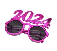 HDKEAN Lunettes de réveillon du Nouvel An pour enfants et adultes sur le thème du festival, accessoires de costume, lunettes de soleil, accessoires de fête, monture de lunettes de vue 2024, lunettes