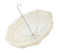 HDKEAN Parapluie, Mignon Princesse Dentelle Parasol, Gothique Lolitas Mariage Grand Parapluie, Semi-automatique, Rose, Noir, Violet, beige, As shown in the picture