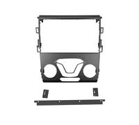 HDKENF Façade d'autoradio 2DIN avec cadre DVD - Kit de garniture audio pour tableau de bord - 9" - Convient pour Ford Mondeo 5 2014-2019 - Cache autoradio double (cadres)