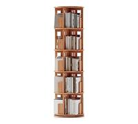 HDKSHX Bibliothèque à 5 niveaux rotative à 360° du sol au plafond - Élégante bibliothèque pour la maison - Économie d'espace