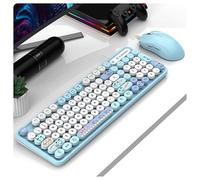 HDkxbf Clavier Expérience De Clavier De Jeu Plaisir De Jeu Ultime, Silencieux Et Efficace - Le Clavier De Jeu Ergonomique Et Confortable Comprend Une Souris De Même Couleur(D)