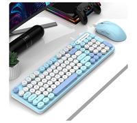 HDkxbf Clavier Expérience De Clavier De Jeu Plaisir De Jeu Ultime, Silencieux Et Efficace - Le Clavier De Jeu Ergonomique Et Confortable Comprend Une Souris De Même Couleur(H)