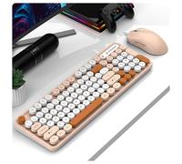 HDkxbf Clavier Expérience De Clavier De Jeu Plaisir De Jeu Ultime, Silencieux Et Efficace - Le Clavier De Jeu Ergonomique Et Confortable Comprend Une Souris De Même Couleur(E)