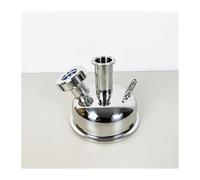 HDKYSWBUEJ 3A 6" Flange167mm Tri-clamp Extraction Flat Cover/Cap with 1.5" Ferrule+1.5" Sight Glass+1/4" NPT for Extractive