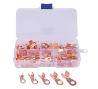 HDKYSWBUEJ Assortiment de cosses à en cuivre à Barillet Ouvert, OT 10 A, 20 A, 30 A, 40 A, 50 A (Lot de 70)
