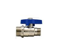 HDKYSWBUEJ DN20 G 3/4" Male Turn to DN15 G 1/2" Male Brass Ball Valve Water Gas Oil Port Size 15mm with Blue Handle