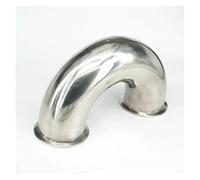 HDKYSWBUEJ Fit Tube O.D 76mm Ferrule OD 91mm 304 Stainless Steel Ferrule 180 Degree Bend Elbow Pipe Fitting for Homebrew