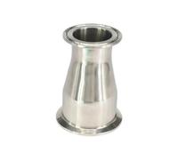 HDKYSWBUEJ Fit Tube O.D Reduce 51mm-32mm Tri Clamp 2"-1.5" 304 Stainless Steel Ferrule Concentric Pipe Fitting Reducer