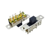 HDKYSWBUEJ Lot de 10 interrupteurs à Bascule Doubles SS23E04, 8 Broches, 3 Positions, 2P3T, DP3T, poignée Haute de 5 mm, Petit Interrupteur Coulissant, Interrupteur d'alimentation