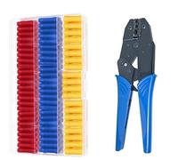 HDKYSWBUEJ Lot de 150 connecteurs Bout à Bout Droits isolés BV1.25 BV2 BV5.5 for câbles électriques, cosses à avec Pince