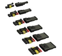 HDKYSWBUEJ Lot de 214 connecteurs de câbles électriques étanches à 1/2/3/4/5/6 Broches avec Outil de sertissage for Voiture, Camion, Moto