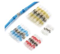 HDKYSWBUEJ Lot de 250 connecteurs de Fils 26-10 AWG, thermorétractables, isolés, à souder
