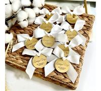 HDLOVE Étiquettes Miroir Acrylique Personnalisées, Plaque Nominative Personnalisée For Cadeaux De Mariage, Baptême, Fiançailles, Anniversaire, Noël, Lettrage, Logo, Étiquette Cadeau De Fête