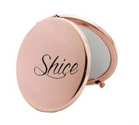 HDLOVE Personnalisé Miroir De Maquillage avec Nom, Mini Miroir Compact Pliant De Poche，Portable De Maquillage pour Femmes Filles Voyage Utilisation Quotidienne, Cadeaux Pratiques pour Les Femmes