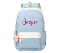 HDLOVE Sac À Dos Personnalisé Avec Nom, Sac D'école Brodé Personnalisé Avec Nom, Sac À Dos Pour Élèves De Maternelle Et Du Primaire, Sac À Dos Pour Les Voyages Et Les Sports De Plein Air(Blue)