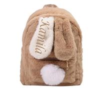 HDLOVE Sac À Dos Personnalisé Avec Nom, Sac Personnalisable Enfant, Cadeau Personnalisé Bebe, Sac À Dos Bébé Crèche Personnalisable Pour Femmes, Adultes, Enfants École, Voyage(Khaki)