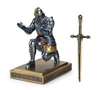 HDMbigmi King's Guard Knight Porte-stylos et Accessoires de Bureau en résine pour Bureau et Maison (Bleu)