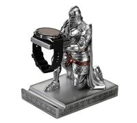 HDMbigmi King's Guard Présentoir pour montres, lunettes, bijoux, bracelets, colliers - Plateau en résine - Porte-stylo - Chevalier guerrier - Support de téléphone portable pour bureau et maison