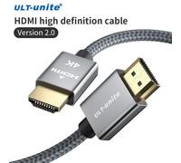 HDMI 2.0 Cable 0.5m Câble HDMI haute vitesse 4K 18Gbps 2.0, cordon tressé en ARC, Compatible avec MacBook Pro 2021 UHD TV projecteur PC HDR 3D ""Nipseyteko