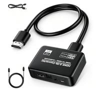 HDMI 2.0b 4K 60Hz Audio Extracteur Splitter Convertisseur, Noir | ARC Optical Sortie audio stéréo 3,5 mm avec câbles optiques HDMI et prise en charge HDCP2.2, PCM numérique, DTS 5.1
