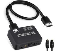 Hdmi 2.0B Converter Adapter 4K@60Hz, Hdmi Arc + Optical Toslink Spdif + 3.5Mm Stereo Audio Output, Compatible Hdcp2.2 Digital Pcm Dts 5.1, Optical Cable Included