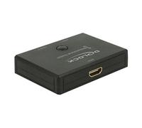 Delock HDMI 2 - 1 Switch bidirectional 4K 60 Hz - Commutateur vidéo/audio - 2 x HDMI - de bureau Noir G