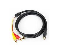 HDMI à 3RCA Câble, Subway câble HDMI à 3RCA 3-Cordon RCA Component AV Audio Vidéo Plaqué