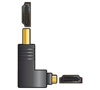 HDMI à Angle Droit Coupler, vers Prise