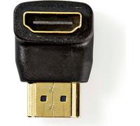 HDMI™ Adapter | HDMI™ Connector | HDMI™ Output | Gold Plated | Angled 90° | ABS | Black | 1 pc. | Boîte