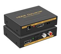 Hdmi Audio Extracteur 4K Hdmi Optical Adaptateur Optique 3.5 Mm Séparateur Convertisseur Rca L R Sortie Stéréo Prise En Charge 4K30Hz Pour Ps5 Xbox Projecteurs Dvi Monitor